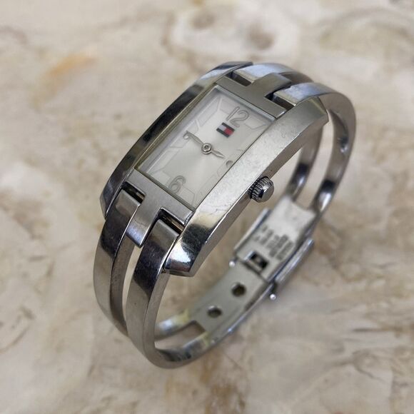 Tommy Hilfiger Stainless Steel Tank Style Women's Quartz Watch - Picture 4 of 9